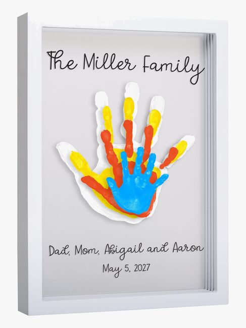 Pearhead Clear Family Print Ramme, Hvid