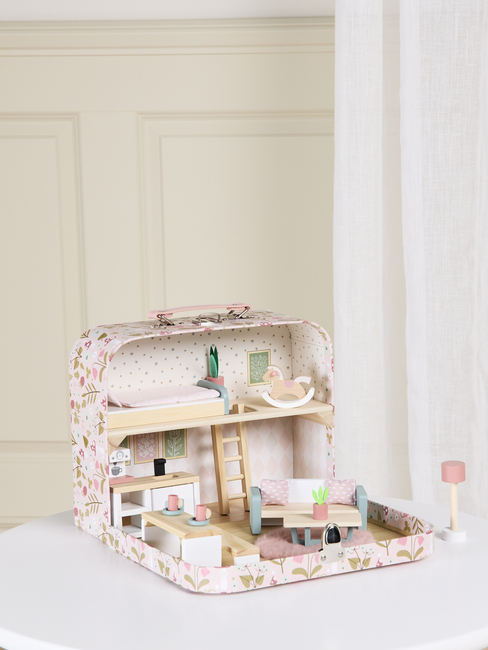 Alice & Fox Kuffert Dukkehus, Pink