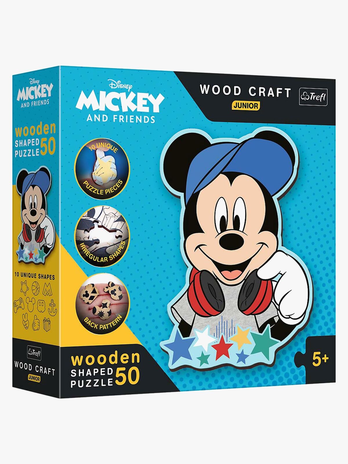Trefl Wood Craft Junior Disney Mickey & Venner Puslespil 50 Brikker