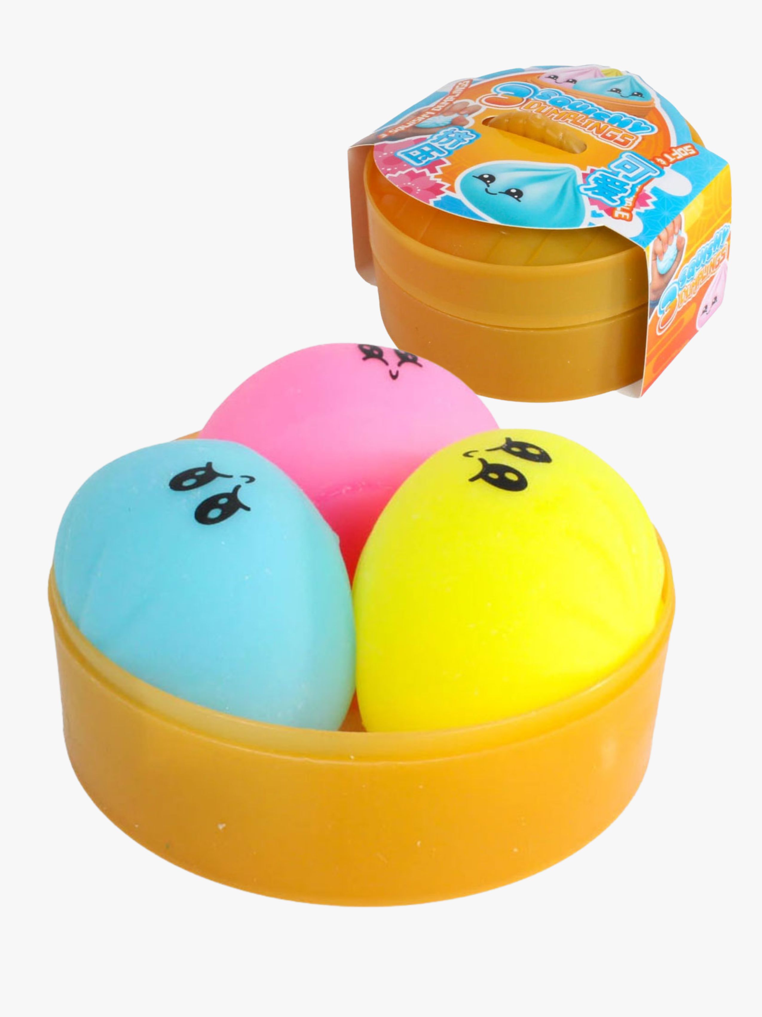 Kawaii Squishy Foam Dumplings 3 Stk. 5 cm