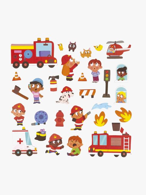 Janod Magneti'Stories Magnetsæt Brandmander 30 Stk.