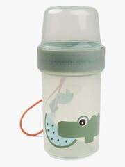 Done By Deer Croco To Go Two-Way Snackbeholder, Green