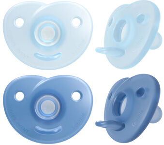 Philips Avent Curved Soothie 0-6 mdr., Blå