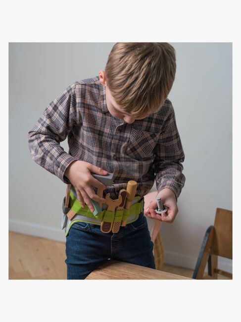 Dantoy Værktøjsbælte Wood In Gift Box