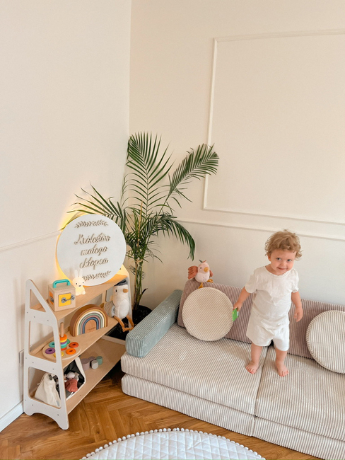 Shappy Play Bygbar Sofa 160x80 cm Kraftig Fløjl, Lollipop