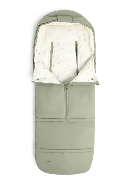 Beemoo Light Kørepose inkl. Forlængerdel, Green Eucalyptus
