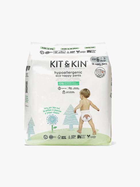 Kit & Kin Eco Buksebleer Str. 6 15+ kg 18-pak