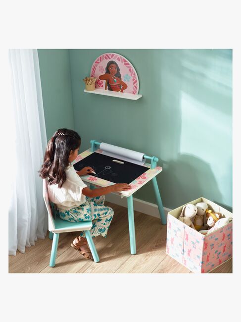 Disney Vaiana Skrivebord med Stol, Blå