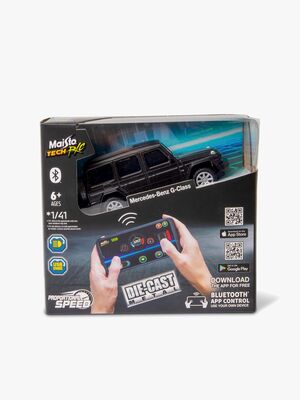 Maisto Tech Fjernstyret Bil Mini Metal Die-Cast Bluetooth Mercedes G-Class 1:41