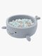MeowBaby Boucle Whale Boldbassin, Dusty Ice Blue