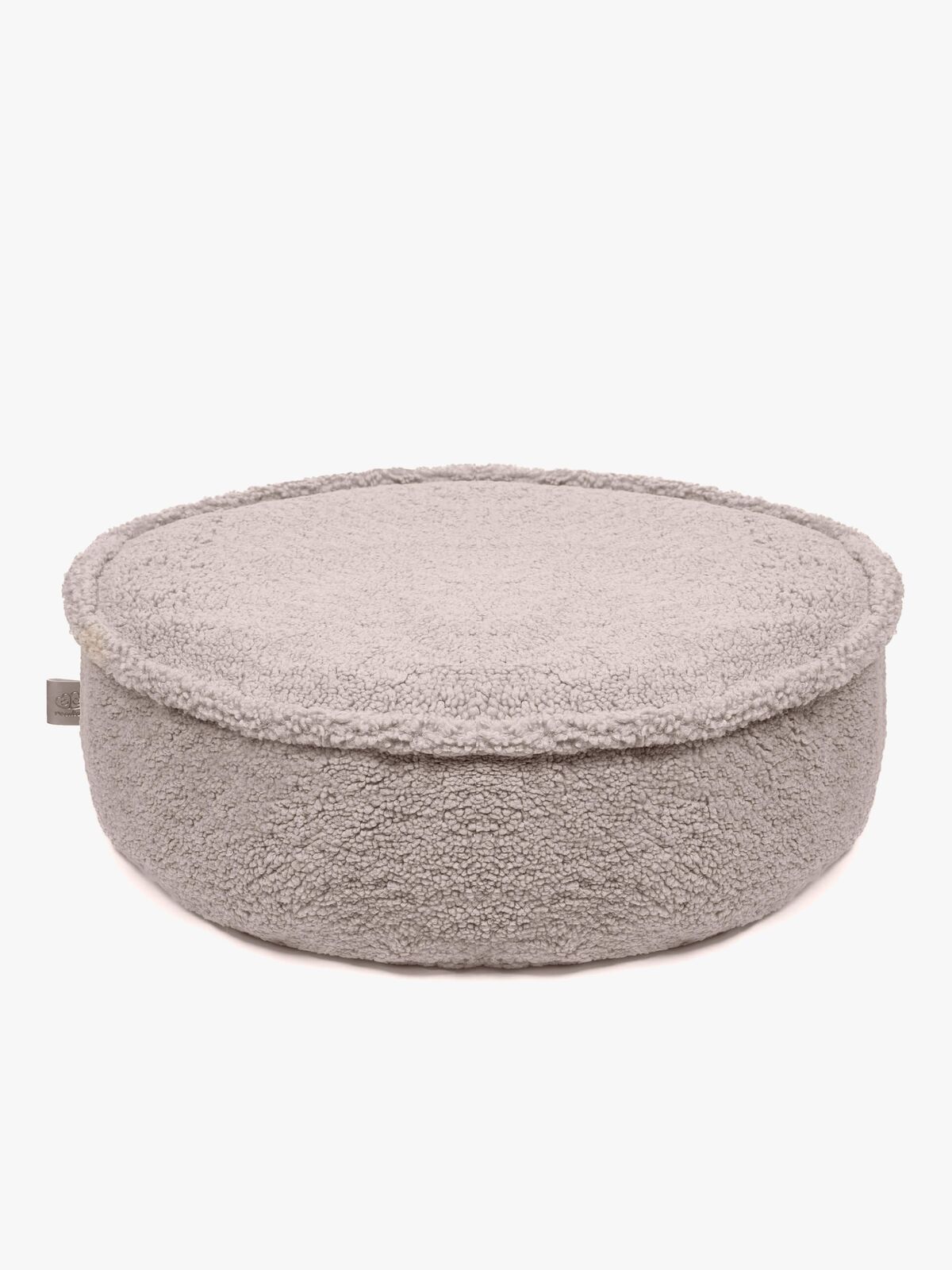 Meowbaby Bearly Rundt Puf, Lysegrå