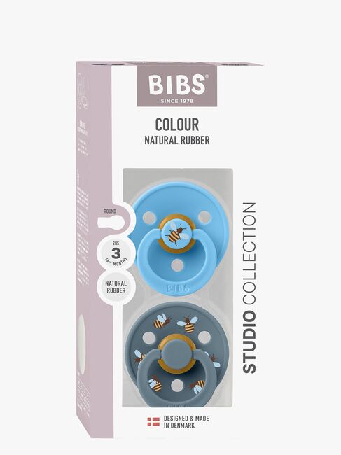 BIBS Studio Colour Bumblebee Sut 2-pak Latex Str. 3, Breeze