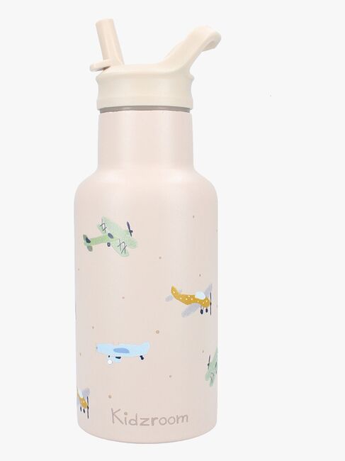 Kidzroom Stainless Steel Drikkedunk & Silikone Madkasse Small Talk, Beige