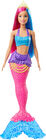Barbie Dreamtopia Dukke Mermaid, Lyserød/Blå