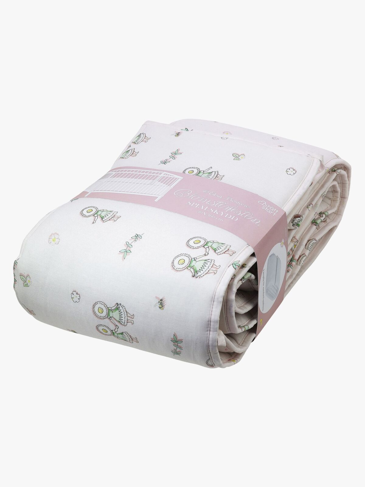 Beskow Blomsterfesten Sengerand 30 x 360, Sandfarvet