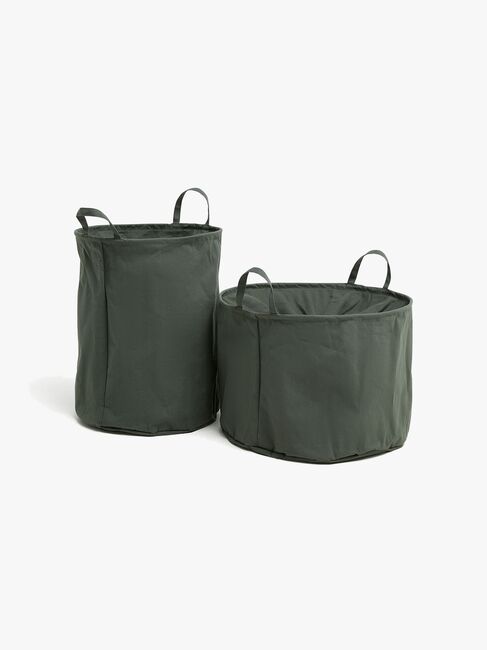 Alice & Fox DINA Opbevaringskurv 2-pak, Dusty Green