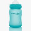 Everyday Baby Varmeindikator Sutteflaske Glas 150 ml, Turkis