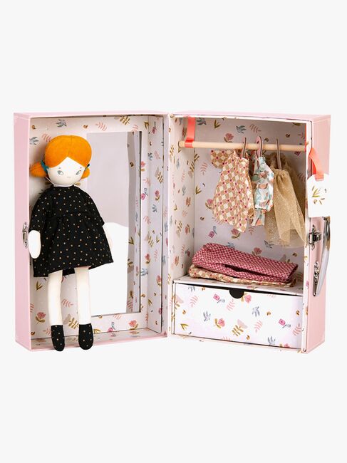 Moulin Roty Garderobetaske med Dukke