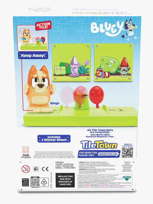 Tile Town Bluey  Magnetisk Byggesæt Booster-Pack