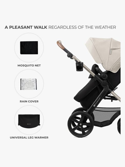 Kinderkraft MOOV 2 4-in-1 Duovogn, Moonlight Grey