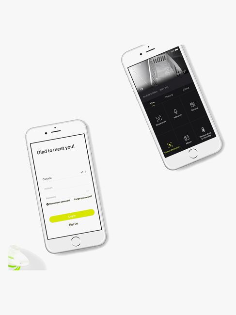 bblüv Babyalarm App-styret, Sort/Hvid