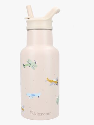 Kidzroom Stainless Steel Drikkedunk 350 ml Small Talk, Beige