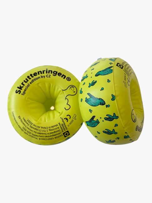 Skruttenringen Badevinger, Gul Mønstret