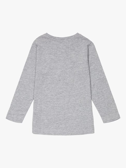 Luca & Lola Gabriel Langærmet T-Shirt, Grey Melange