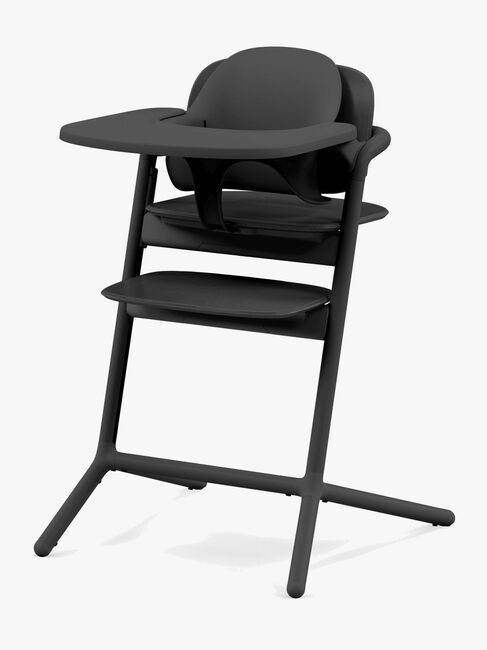 Cybex Lemo 4-in-1 Højstol inkl. Skråstol, Babysæt og Bakke, Stunning Black