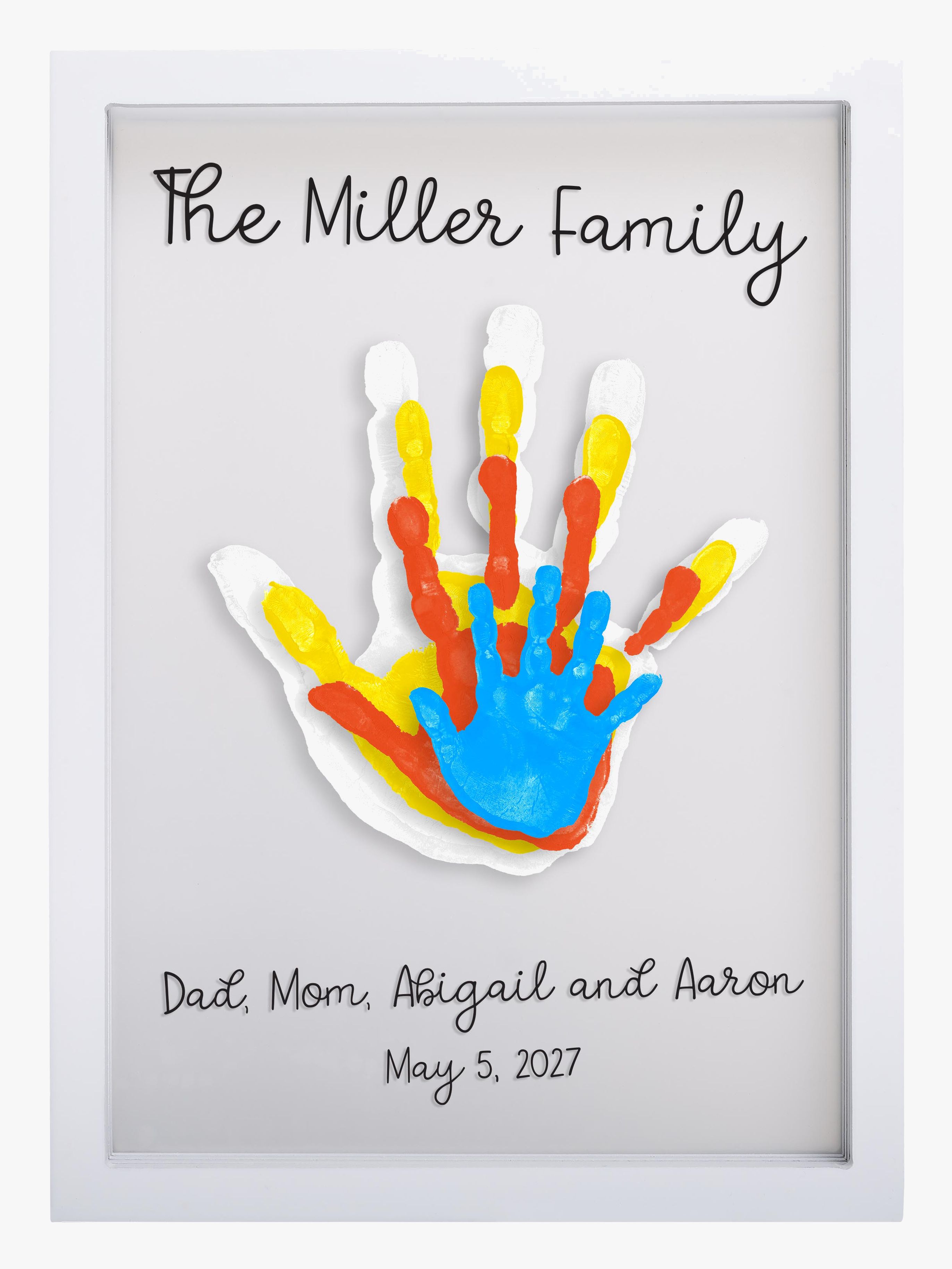 Pearhead Clear Family Print Ramme, Hvid
