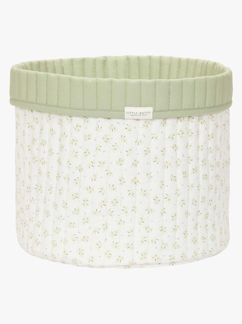 Little Dutch Blueberry Leaves Opbevaringskurv L, Grøn