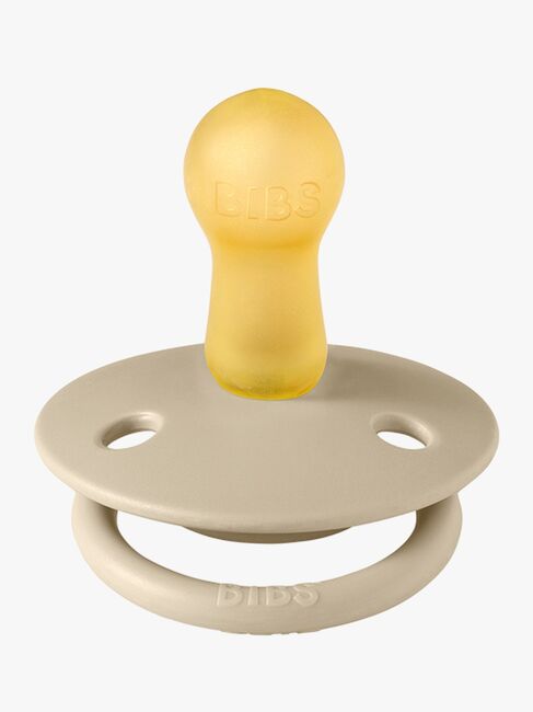 BIBS Sut De Lux 2-pak Silicone, Vanilla/Dark Oak