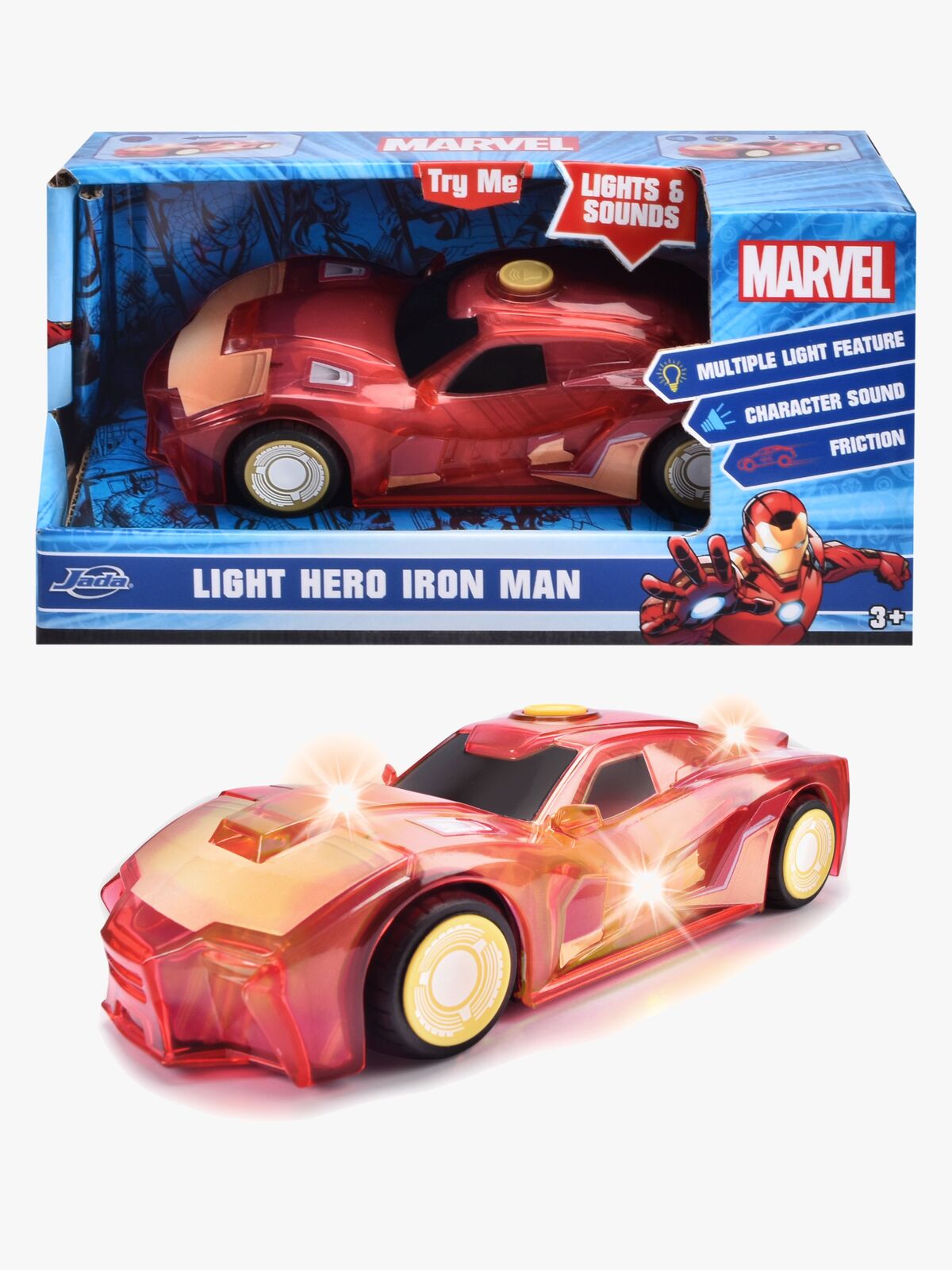 Marvel Iron Man Black Panther Light-Up Bil 1:32