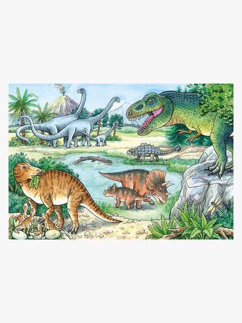 Ravensburger Puslespil Dinosaurusser på Land & i Vand 2x24 Brikker