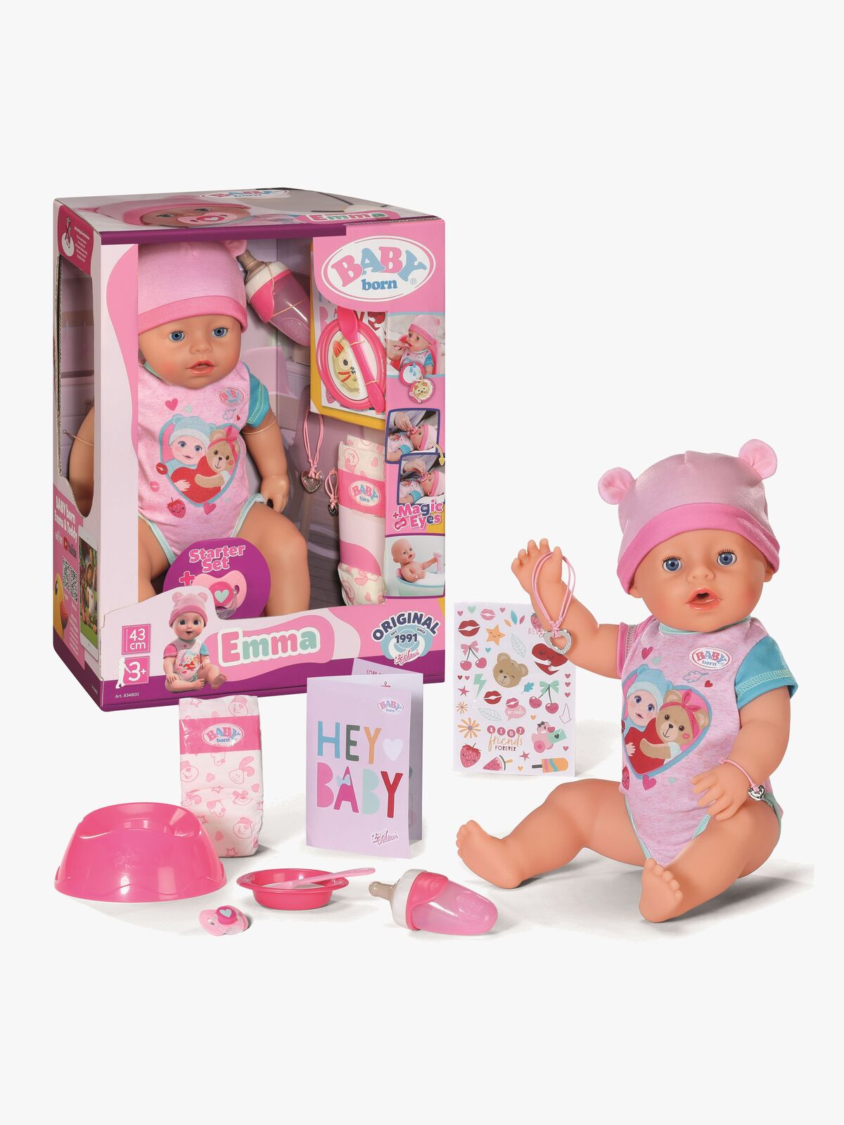 Baby Born Dukke Startsæt Emma 43 cm