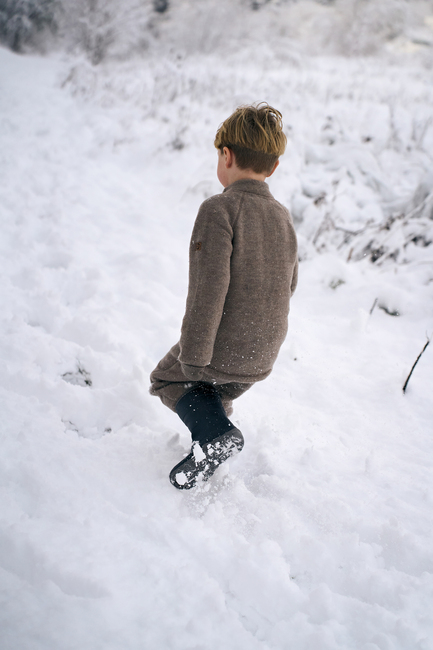 Mikk-Line Fleecetrøje Baby Merinould, Melange Denver