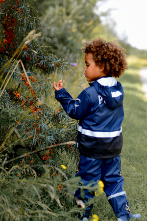 Mikk-Line Politi Regnsæt med Seler, Blue Nights