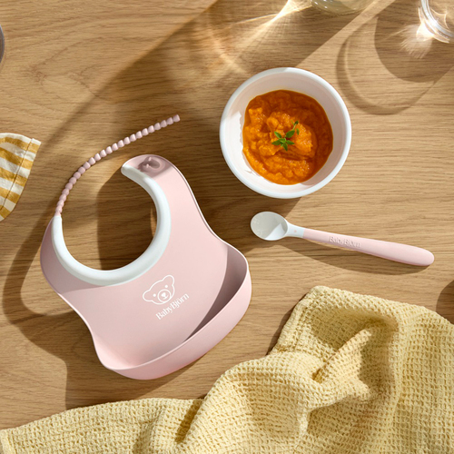 BabyBjörn Spisesæt 3 Dele, Lys Rosa