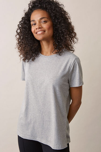 Boob Vente/Amme T-Shirt, Grey Melange