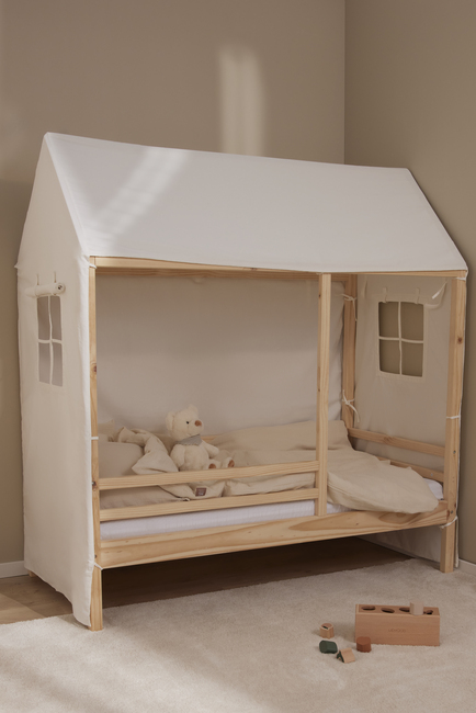 Minitude Nordic Jax Husseng 70x140 + Sengehimmel, Natur