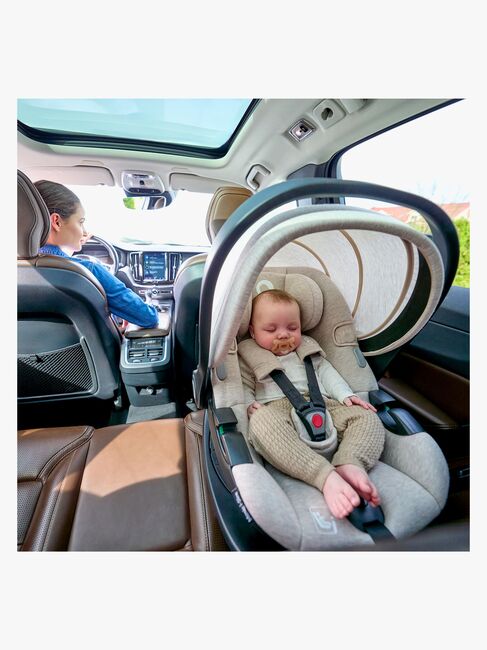 Lionelo Moxie i-Size Autostol Baby inkl. Base, Beige Sand