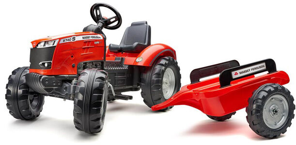 Falk Massey Ferguson S8740 Traktor med Trailer