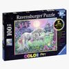 Ravensburger Puslespil Enhjørninger I Måneskinnet 100 Brikker