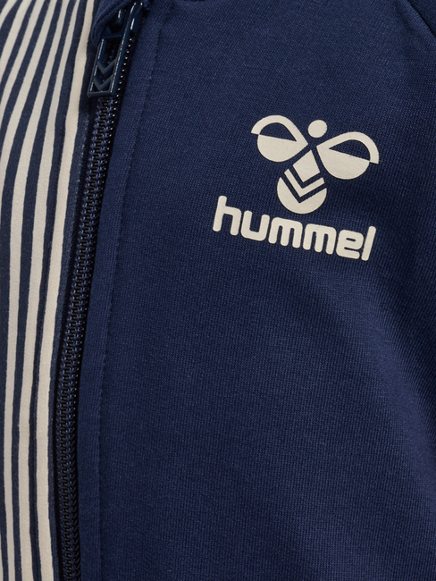 Hummel Stripy Full-Zip Trøje, Black Iris
