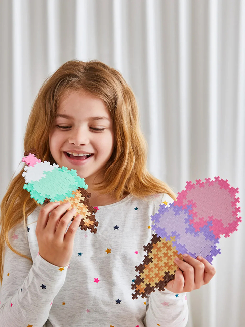 Plus-Plus Puzzle By Number Byggesæt Isvafler 250 Dele