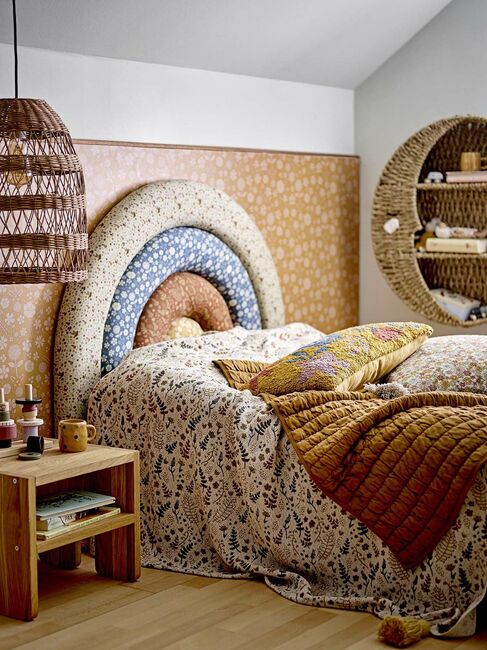 Bloomingville Rim Lampeskærm, Brun