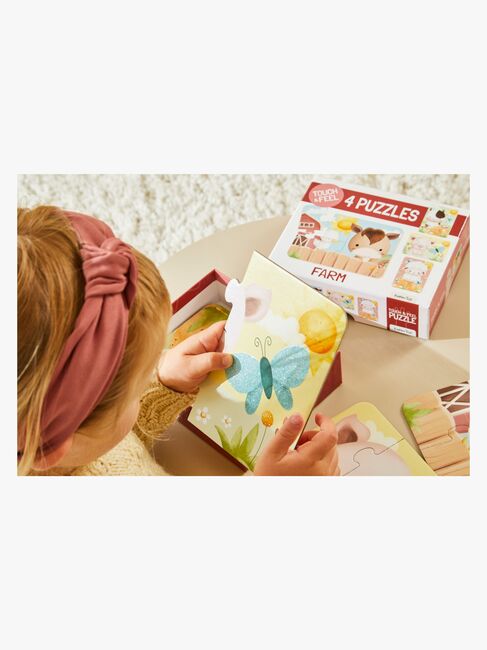 Barbo Toys  Rør og føl Puslespil Bondegårdsvenner 4-i-1