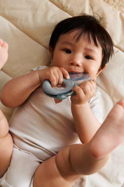 LIEWOOD Rita Elephant Bidering 2-pak, Sandy/Dove blue