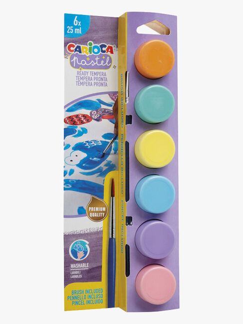 Carioca Temperamaling 6 X 25 ML Pastelfarver