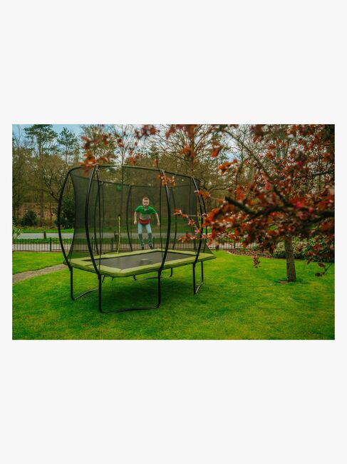 EXIT Silhouette Trampolin inkl. Sikkerhedsnet 214x305 cm, Grøn